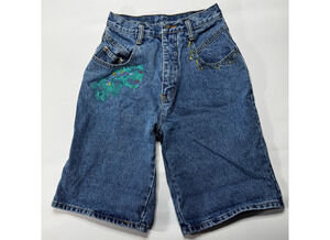 VTG 90s Manisha Women's High Waisted Puffy Paint  Shorts - Size 7 (24x10.5)*